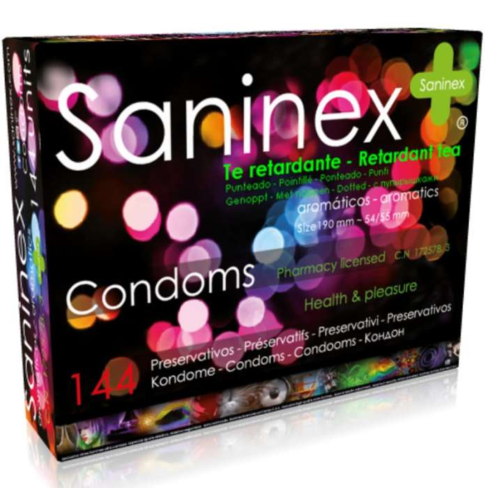 SANINEX CONDOMS RETARDANT TEA COND...