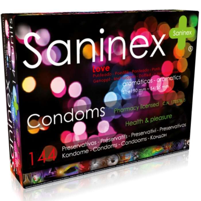 SANINEX CONDOMS LOVE PRESERVATIVOS...