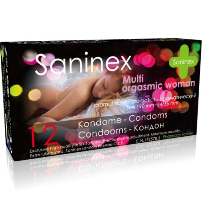SANINEX MULTIORGASMIC WOMAN PRESERVATIVOS 12 UNIDADES