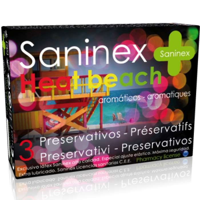 SANINEX HEAT BEACH CONDOMS 3 UNIDADES