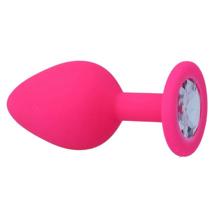 PLUG TAMANHO M SILICONE ROSA INTENSE ANAL TOYS