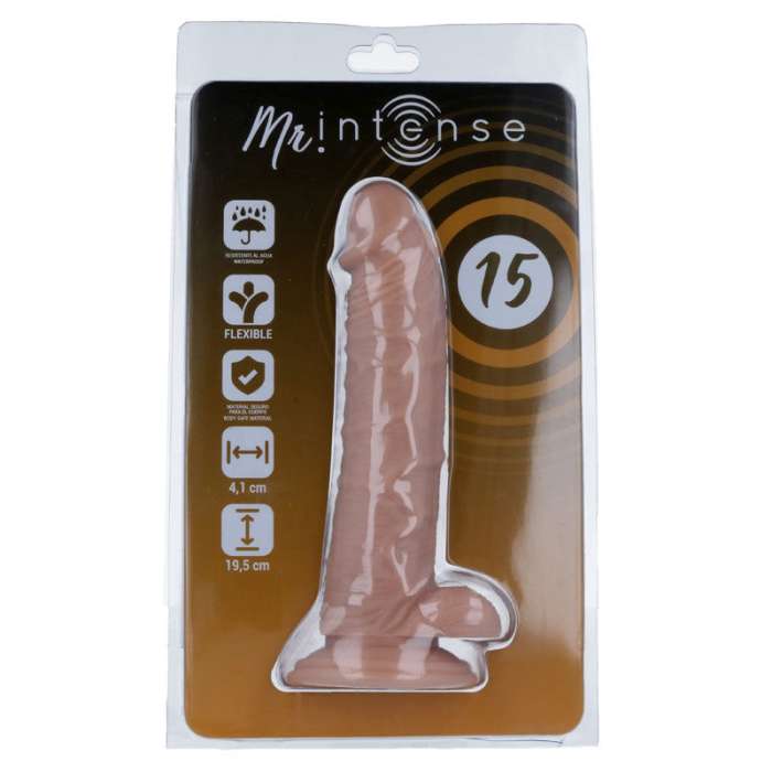 DILDO REALISTICO - MR INTENSE 15   19,5 -O- 4,1 CM