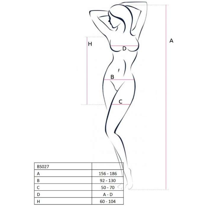 VESTIDO DE BODYSTOCKING- PASSION WOMAN BS027 ESTILO BRANCO UM TAMANHO