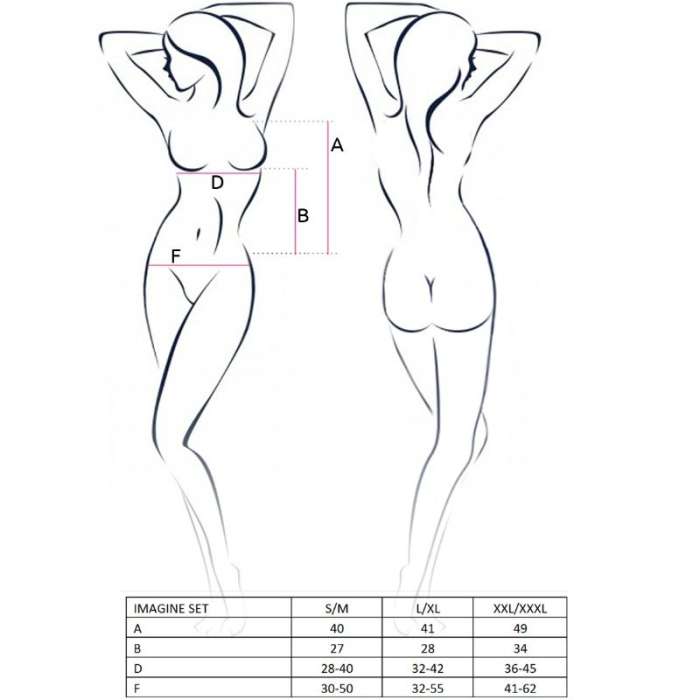 CONJUNTO - PASSION IMAGINE SET SIZE L / XL