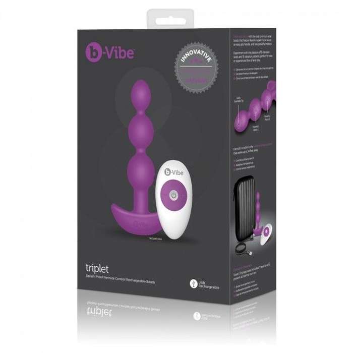 CONTAS ANAIS COM VIBRAÇÃO - B-VIBE TRIPLET
