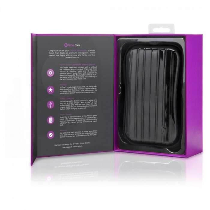 CONTAS ANAIS COM VIBRAÇÃO - B-VIBE TRIPLET