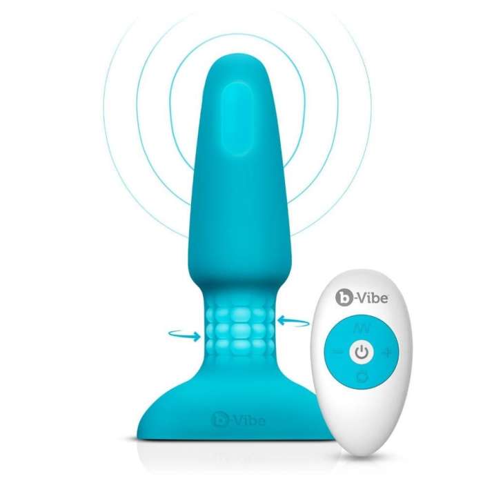 PLUG ANAL - B-VIBE RIMMING CONTROL REMOTO ANAL PLUG 2 TEAL