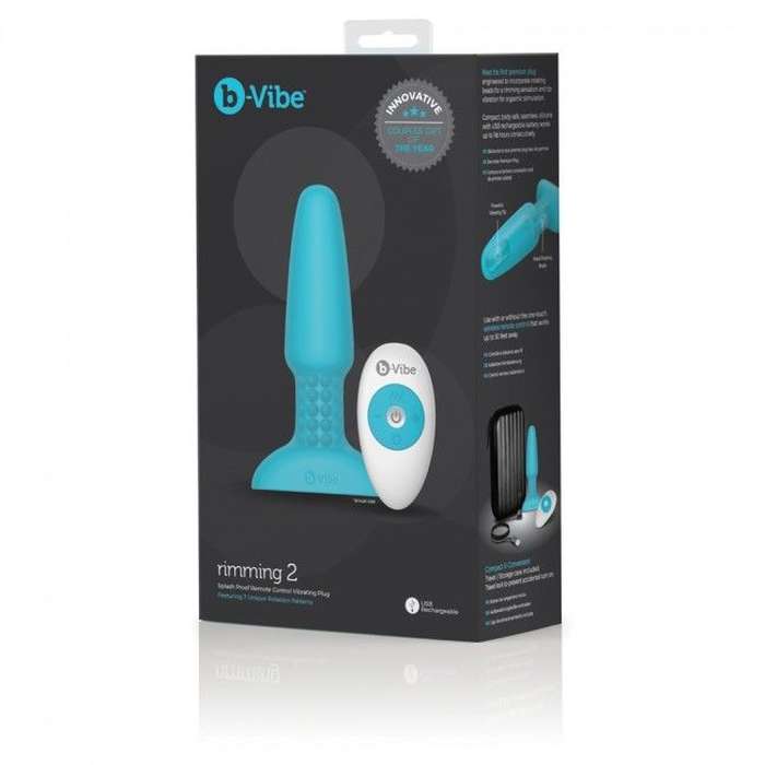 PLUG ANAL - B-VIBE RIMMING CONTROL REMOTO ANAL PLUG 2 TEAL