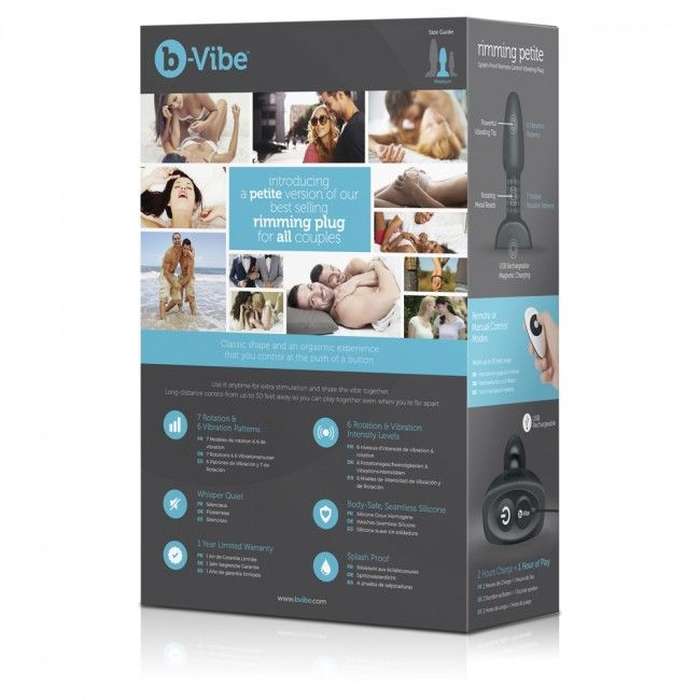 CONTROLO REMOTO ANAL PLUG PETITE NEGRO