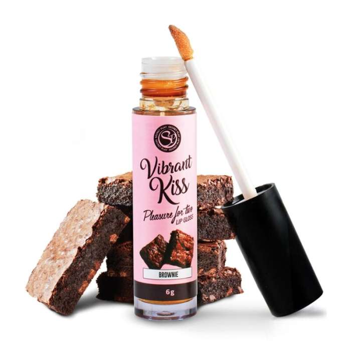 GLOSS COM VIBRAÇÃO - SECRETPLAY BROWNIE