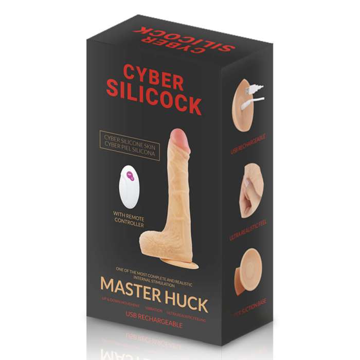DILDO REALISTICO FLEXIVEL TÉRMICO - COM CONTROLE REMOTO - 17 CM