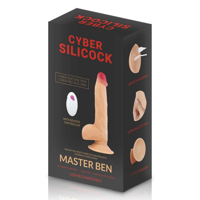 DILDO REALISTICO FLEXIVEL E TERMICO - COM CONTROLE REMOTO - 16,5 CM