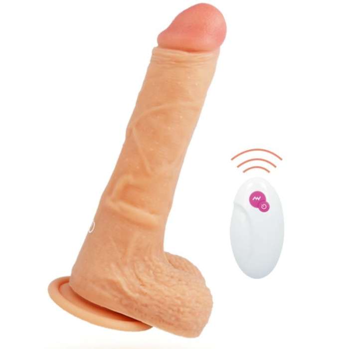 DILDO REALISTICO FLEXIVEL E TÉRMICO COM CONTROLE REMOTO - SYBER SILICOCK MR. RICK
