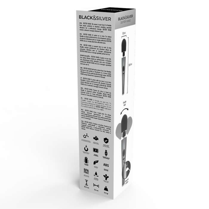 MASSAGEADOR DE VARINHA - BLACK & SILVER