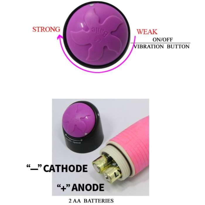 VIBRADOR REALISTICO - 23 CM - ROSA