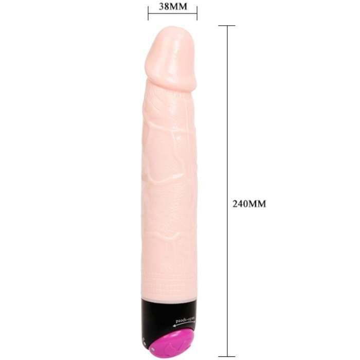 COLORIDO SEXO REALÍSTICO DILDO VIBRAÇÃO E FUNÇÃO DE ROTAÇÃO 24 CM