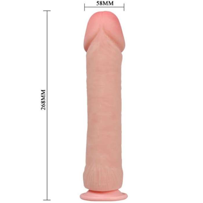 DILDO REALISTICO COM VENTOSA  - 26 CM - BAILE DILDOS