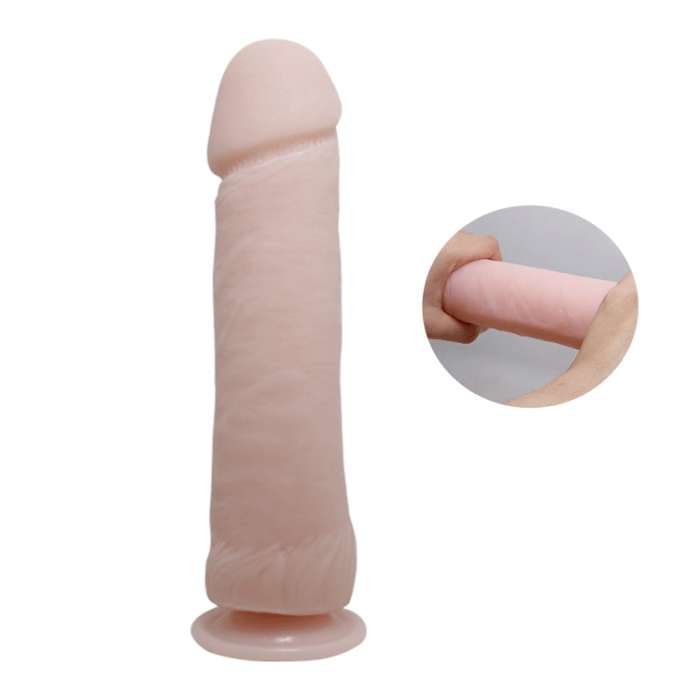 DILDO REALÍSTICO COM VIBRAÇÃO E CONTROLO REMOTO - 26 CM