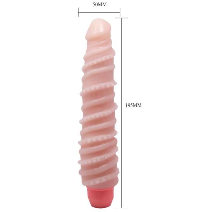 DILDO FLEXIVEL COM ESTIMULAÇAO ESPIRAL, COM VIBRAÇAO E VENTOSA - FLEXI VIBE