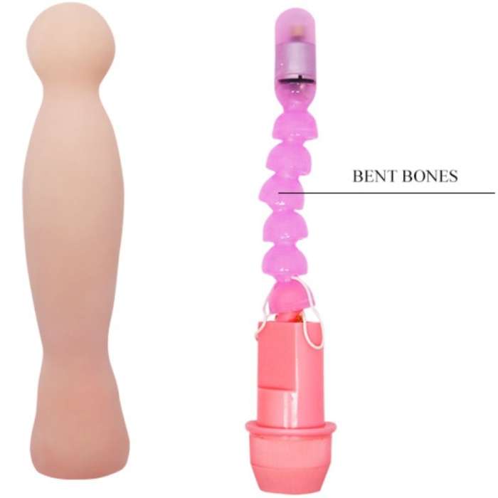 VIBRADOR PONTO G/ ESTIMULADOR DE PROSTATA - FLEXI VIBE SENSUAL SPINE  22 CM