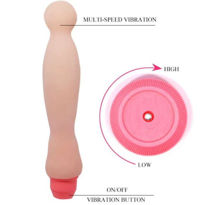 VIBRADOR PONTO G/ ESTIMULADOR DE PROSTATA - FLEXI VIBE SENSUAL SPINE  22 CM