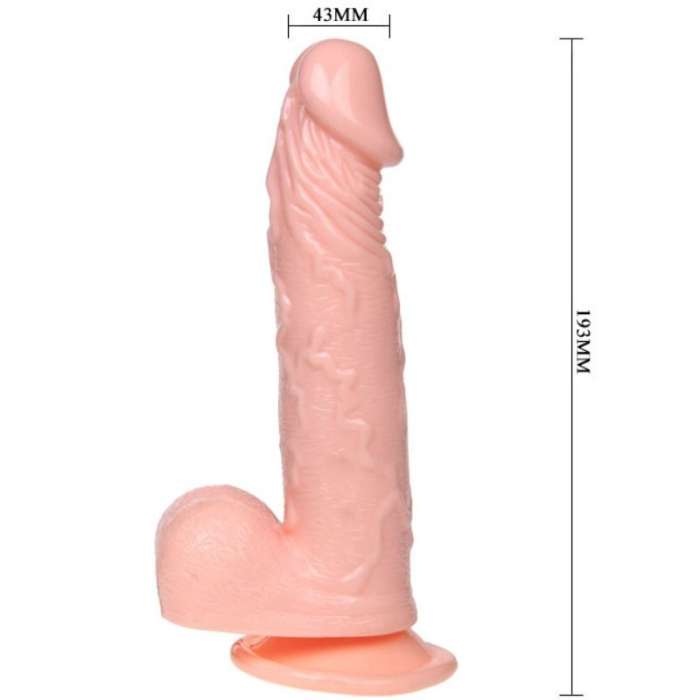 DILDO REALÍSTICO INSUFLÁVEL COM COPO DE SUCÇÃO