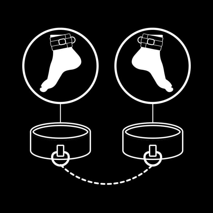 ALGEMAS DE COURO VEGANO - FETISH SUBMISSIVE
