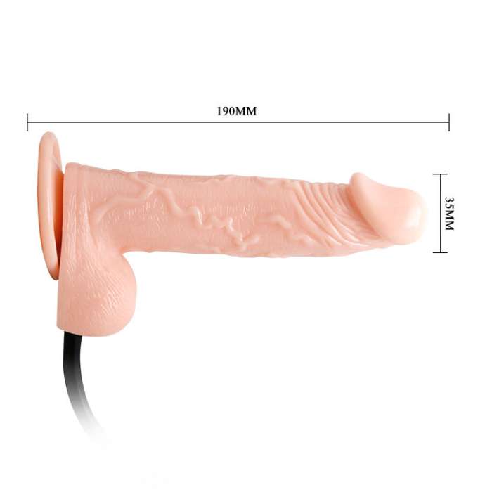 DILDO REALÍSTICO INSUFLÁVEL E VIBRADOR