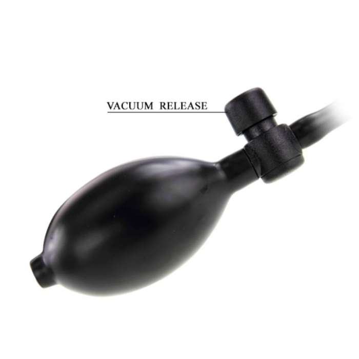 DILDO REALÍSTICO INSUFLÁVEL E VIBRADOR 18,8 CM