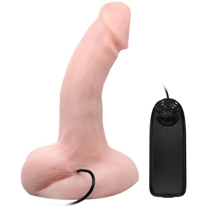 DILDO REALÍSTICO DE VENTOSAS COM VIBRAÇÃO E CONTROLO REMOTO