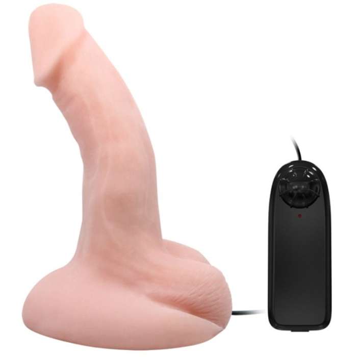 DILDO REALÍSTICO DE VENTOSAS COM VIBRAÇÃO E CONTROLO REMOTO