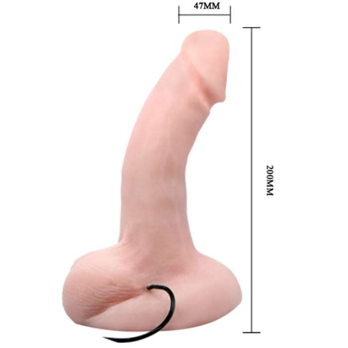 DILDO REALÍSTICO DE VENTOSAS COM VIBRAÇÃO E CONTROLO REMOTO