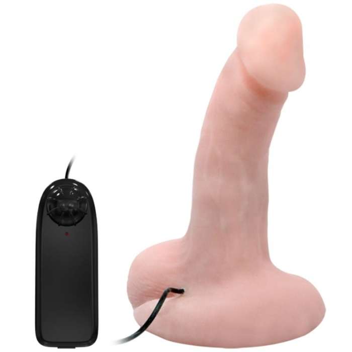 DILDO REALÍSTICO DE VENTOSAS COM VIBRAÇÃO E CONTROLO REMOTO