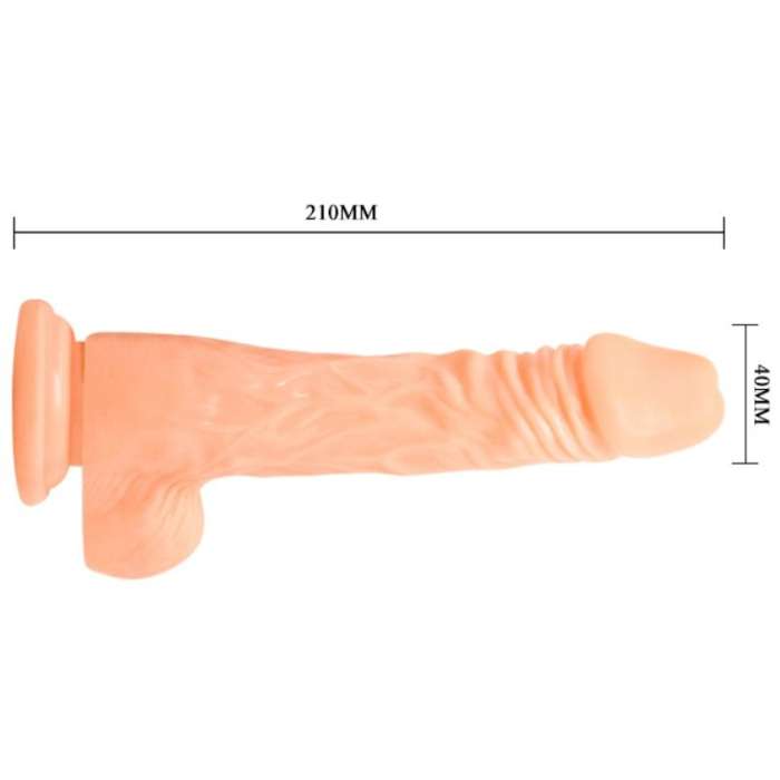 DILDO REALISTICO COM CONTROLE REMOTO - 19 CM