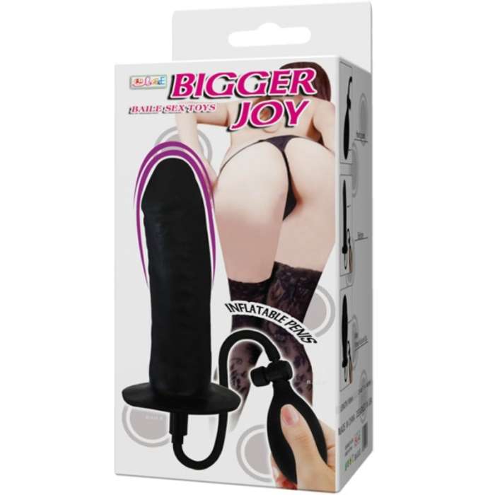DILDO INFLÁVEL DE LATEX - 16 CM - BAILE STIMULATING