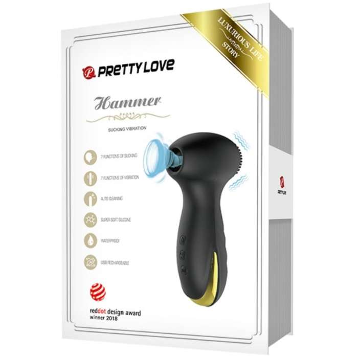 PRETTY LOVE - HAMMER - VIBRAÇÃO E SUCÇÃO