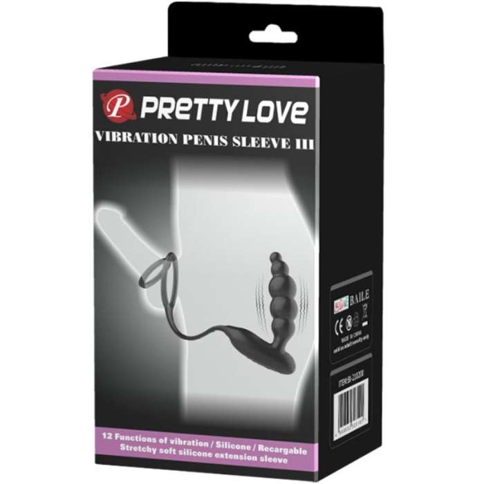 ANEL PARA PÉNIS COM PLUG ANAL - PRETTY LOVE BOTTOM