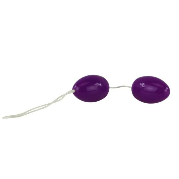 TWINS BALLS ANAL BEADS PURPLE