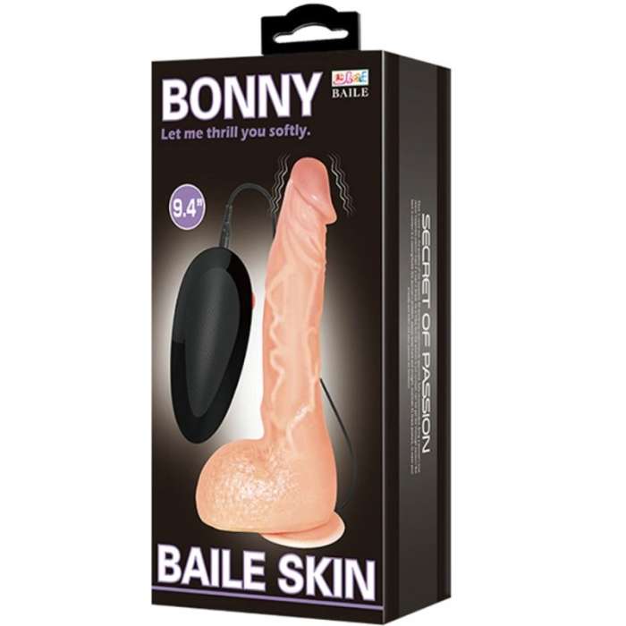 VIBRADOR REALISTA COM VENTOSA - 24 CM