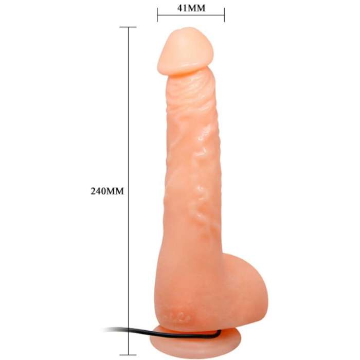 VIBRADOR REALISTA COM VENTOSA - 24 CM
