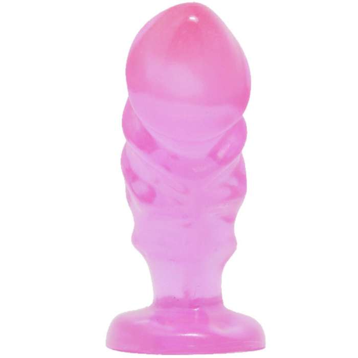PLUGUE ANAL UNISEX BAILE COM COPO DE SUCÇÃO ROSA