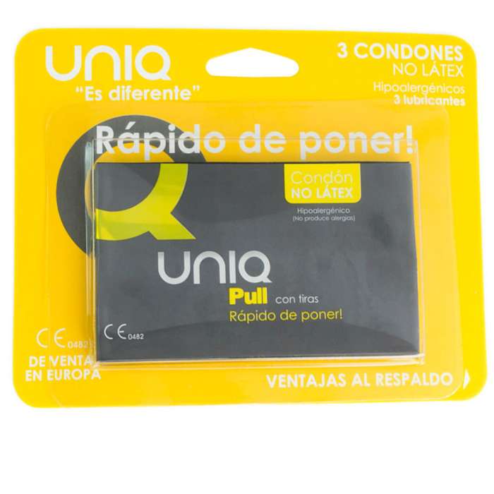 PRESERVATIVOS - UNIQ PULL FREE LATEX 3UDS