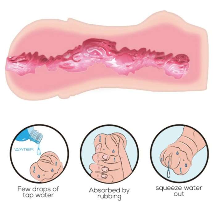 MASTURBADOR PELE DE ÁGUA - CRAZY BULL