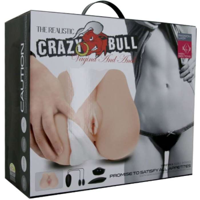 CRAZY BULL - ÂNUS REALISTA E VAGINA COM POSTURA DE VIBRAÇÃO 3