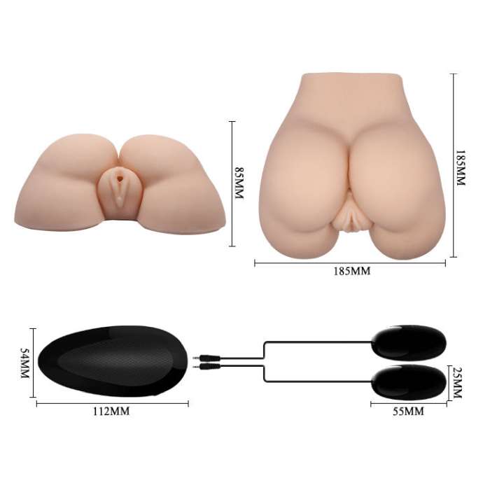 CRAZY BULL - ÂNUS REALISTA E VAGINA COM POSTURA DE VIBRAÇÃO 5