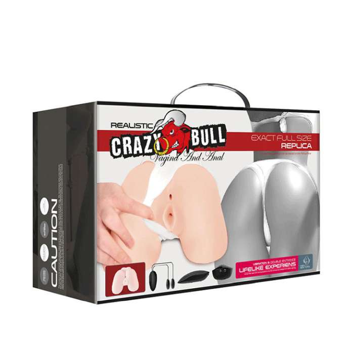CRAZY BULL - ÂNUS REALISTA E VAGINA COM POSTURA DE VIBRAÇÃO 5