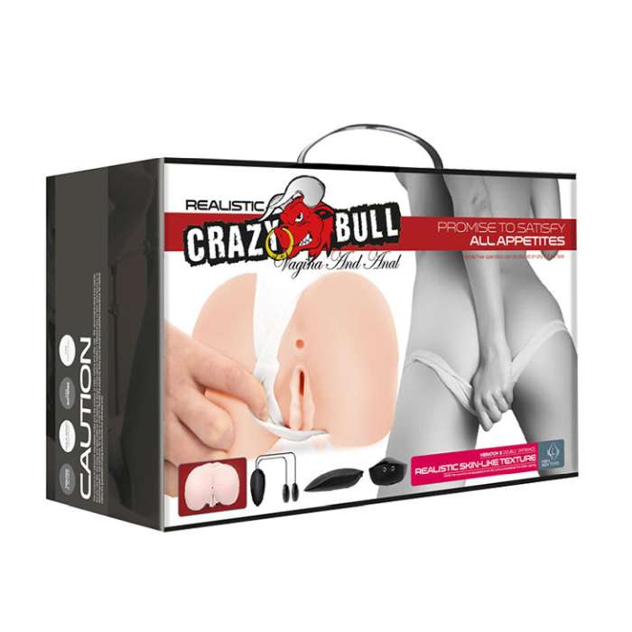 CRAZY BULL - ÂNUS REALÍSTICO E VAGINA COM POSTURA DE VIBRAÇÃO 8