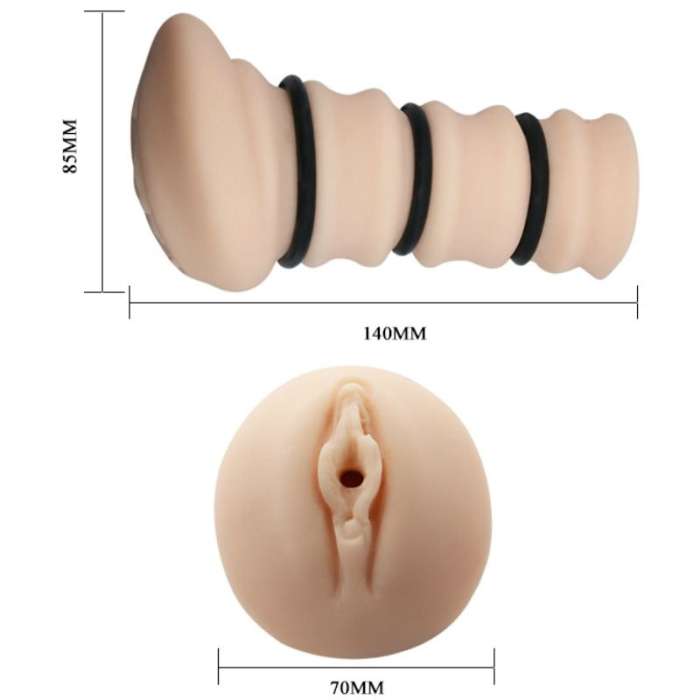 CRAZY BULL - MANGA MASTURBANDO COM ANÉIS - MODELO 2 DE VAGINA