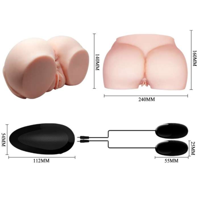 ANUS REALÍSTICO E VAGINA COM VIBRAÇÃO - CRAZY BULL