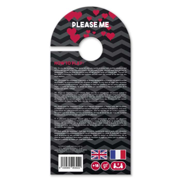 JOGO EROTICO - POR FAVOR, JOGUE XXX EN / FR